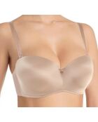 Reggiseno da balcone a forma di peonia argentata Izzy con ferretto ed effetto push-up