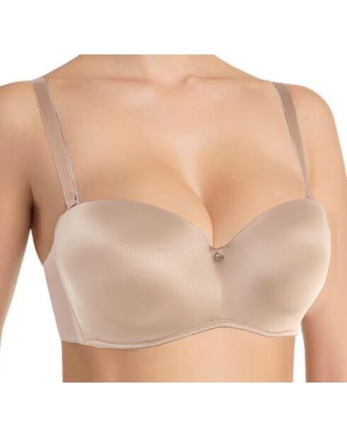 Reggiseno da balcone a forma di peonia argentata Izzy con ferretto ed effetto push-up