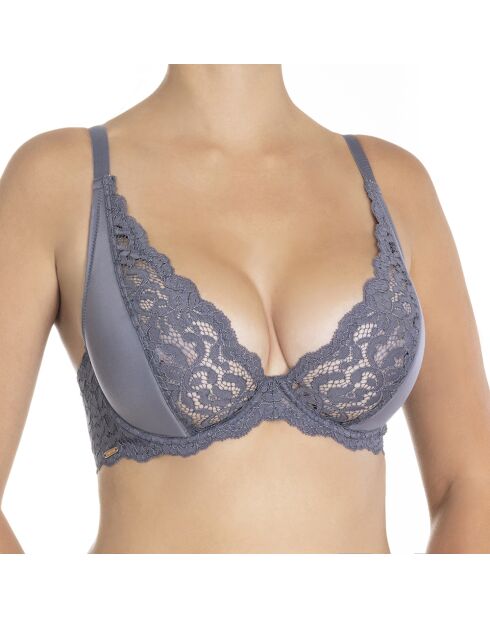 Reggiseno con ferretto semiimbottito viola Ella Cendre in cotone