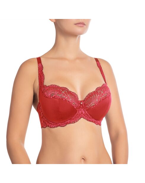 Reggiseno semi-imbottito con ferretto Viktoria Pomme Garnet