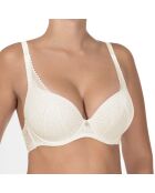 Soutien-gorge push-up à coques rigides Emma ivoire