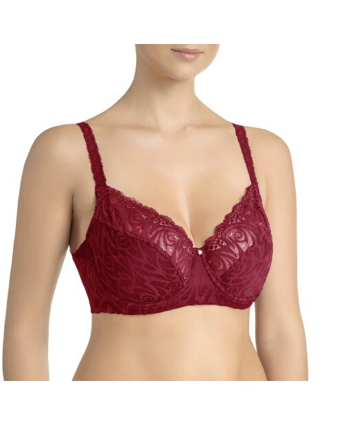 Reggiseno Mary-Anna rumba rosso morbido con ferretto