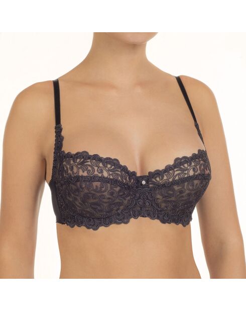 Reggiseno morbido nero con ferretto Evelen