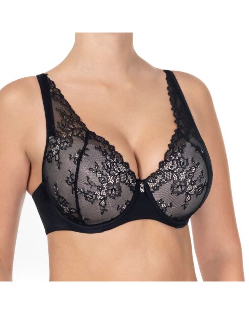 Soutien-gorge à armatures et bonnets moulés Valens noir