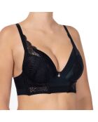 Reggiseno push-up Matilda in tessuto rigido nero