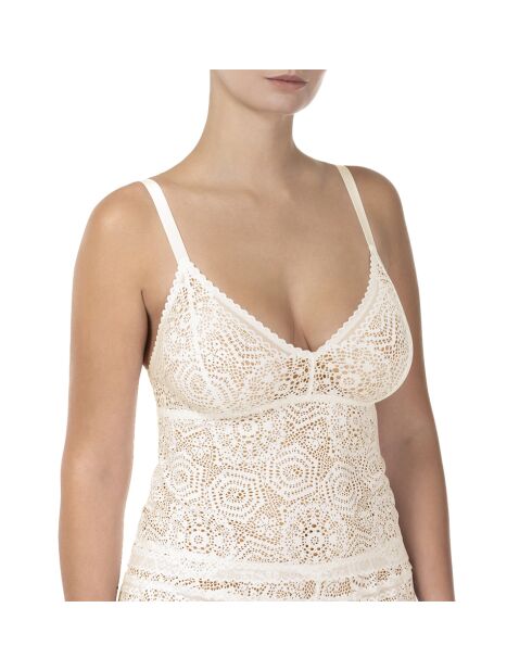 Canotta push-up Emma color avorio senza cornici