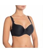 Reggiseno con ferretto in perla nera Catharina e coppe distanziatrici