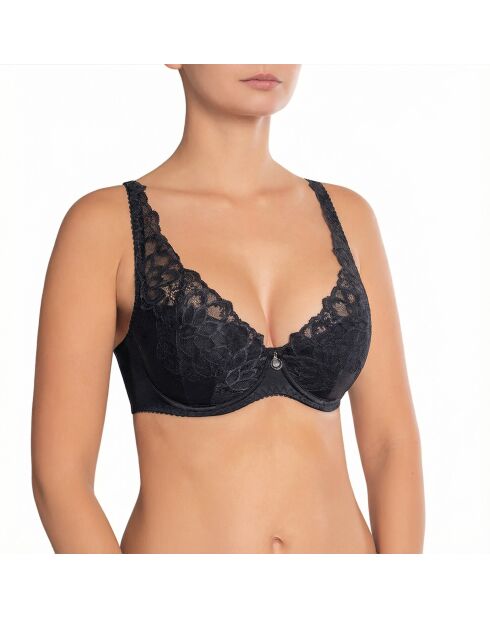 Reggiseno con ferretto imbottito Catharina Black Pearl