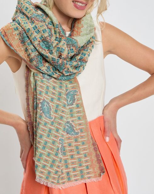 Mea grüne Wasserstola - 50x150 cm