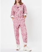 Roze jumpsuit met print van Kendra