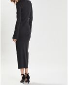 Robe Rib Patchwork noire