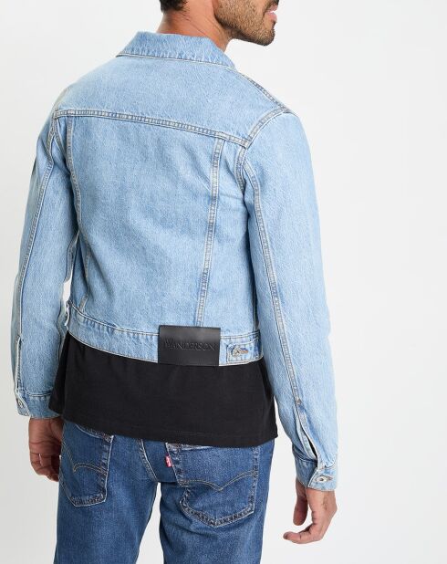 Veste en Jean Padlock Strap Trucker bleue