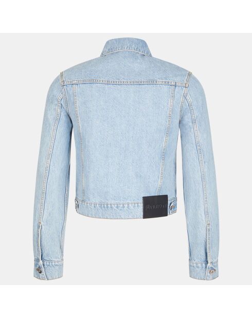 Veste en Jean Padlock Strap Trucker bleue