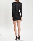 Abito nero a maniche lunghe Bebe