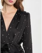 Abito nero a maniche lunghe Bebe