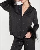 Plumes Lounge schwarzes Hemd