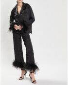 Plumes Lounge schwarzes Hemd