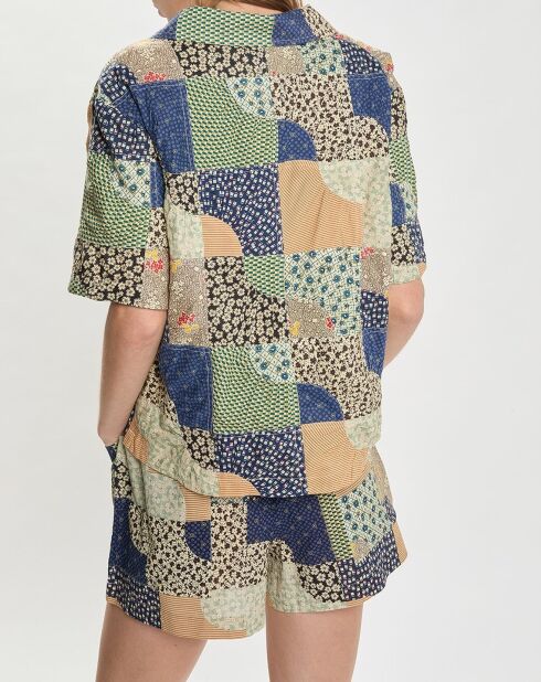 Camisa caqui Louie Patchwork Down