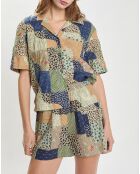 Camisa caqui Louie Patchwork Down