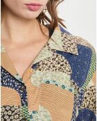 Camisa caqui Louie Patchwork Down