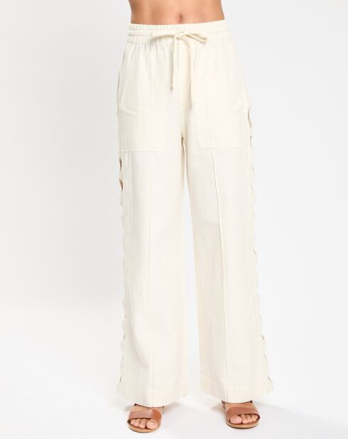 Ecru broek Leona