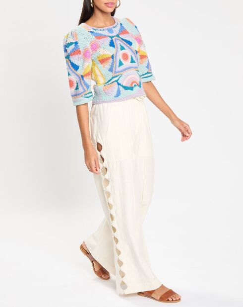 Maglione Karli multicolor all'uncinetto