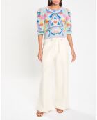 Maglione Karli multicolor all'uncinetto