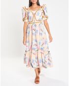 Quin patchwork veelkleurige jurk