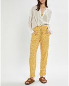 Zaire amberkleurige rechte broek