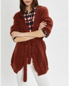 Gilet en Mohair mélangé Monica brique