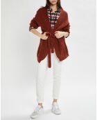 Gilet en Mohair mélangé Monica brique