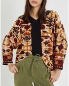 Montana ecru/rot bedruckte Tunika