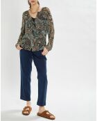 Indigoblaue Cargohose Nora