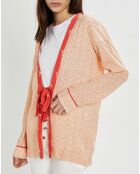 Veste imprimée Okia corail