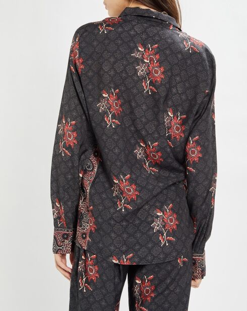 Camicia Priya con stampa antracite