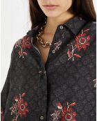 Chemise Priya imprimée anthracite