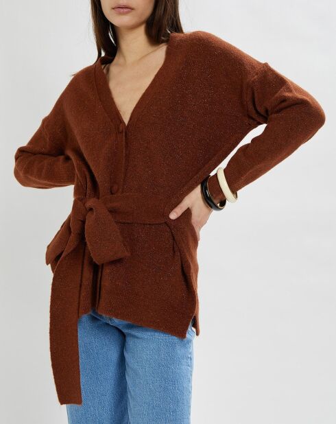 Gilet in maglia Hannae Brick Blend