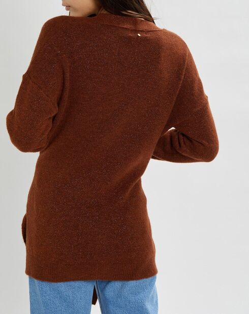 Gilet in maglia Hannae Brick Blend