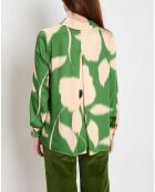 Camicia dritta verde Flore