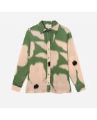 Camicia dritta verde Flore