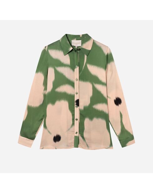 Camicia dritta verde Flore