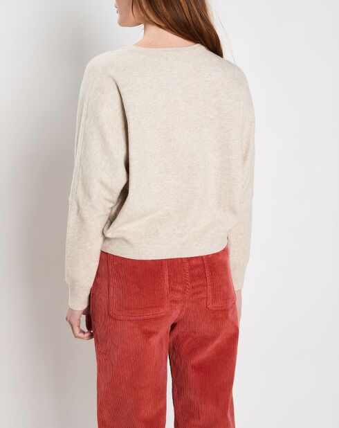 Maglione Margaux ecru con bottoni