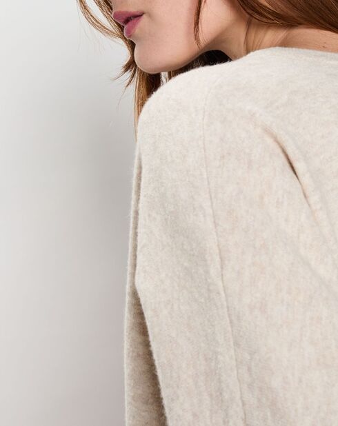 Maglione Margaux ecru con bottoni