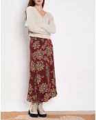 Gonna midi bordeaux Carrie