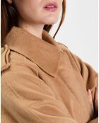 Cappotto Salma in misto lana cammello