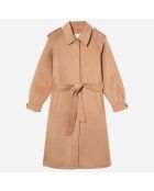 Cappotto Salma in misto lana cammello