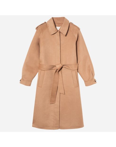 Cappotto Salma in misto lana cammello