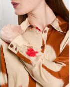 Flore terracotta hemdjurk