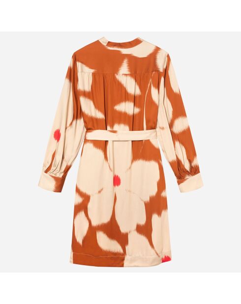 Vestido corto de terracota Flore