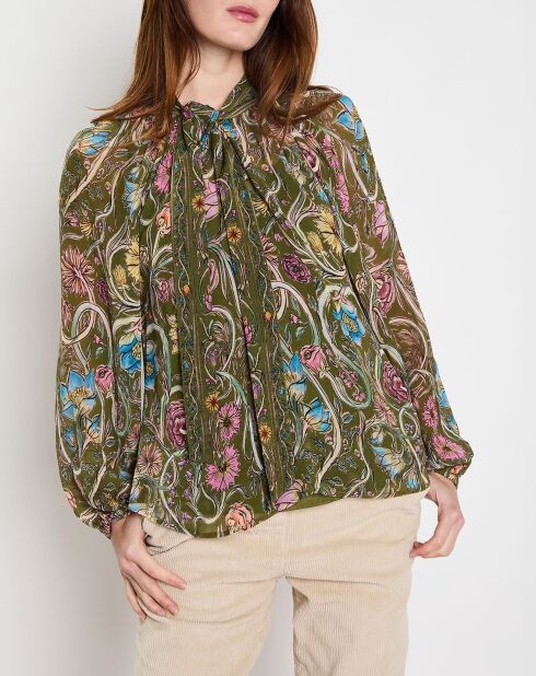 Blusa ampia Anna kaki